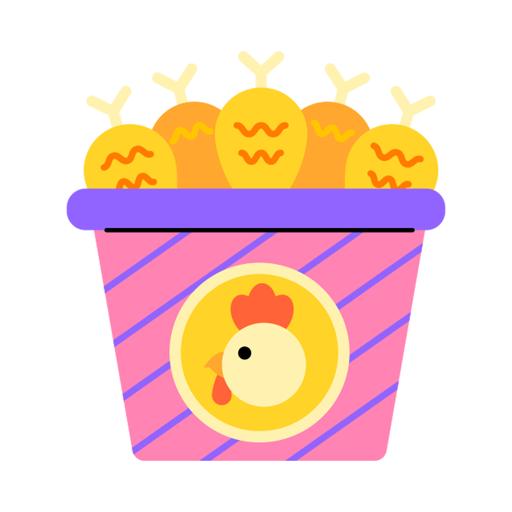 Chicken Leg Free Sticker Transparent Photo