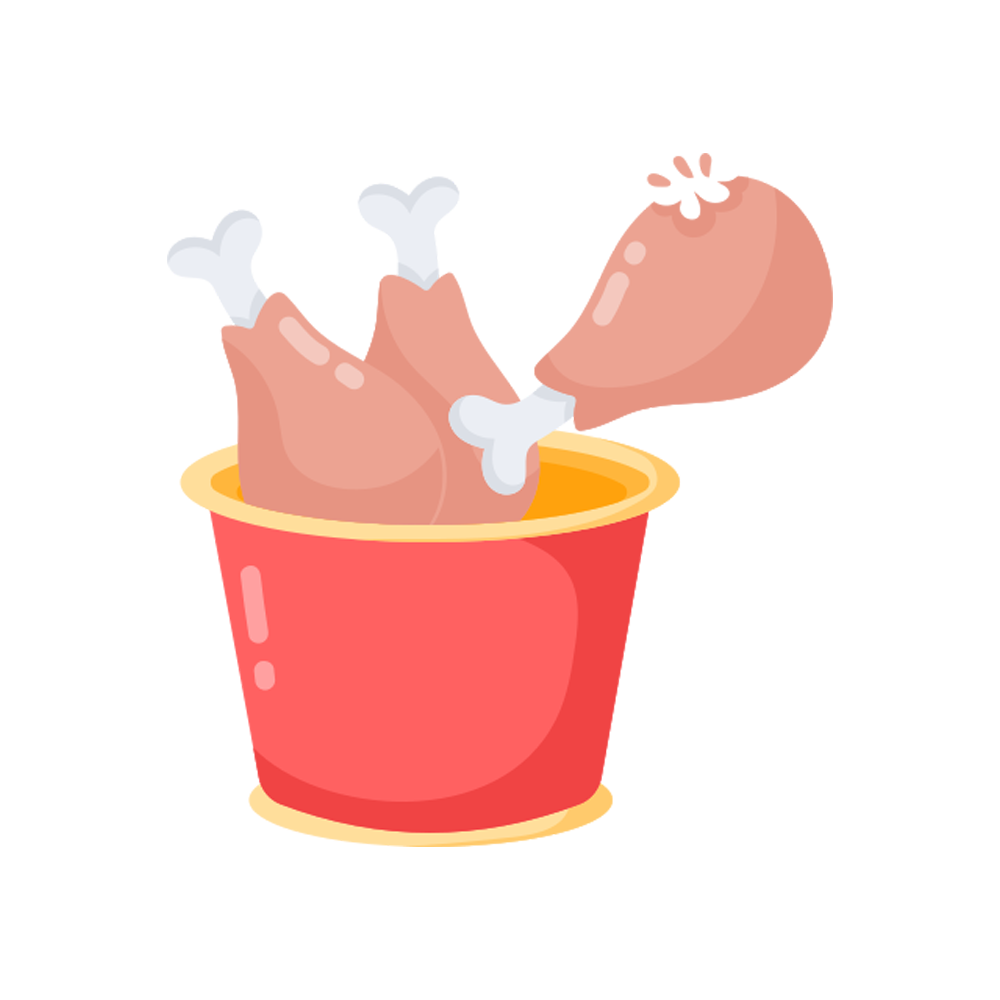 Chicken Leg Free Sticker Transparent Picture