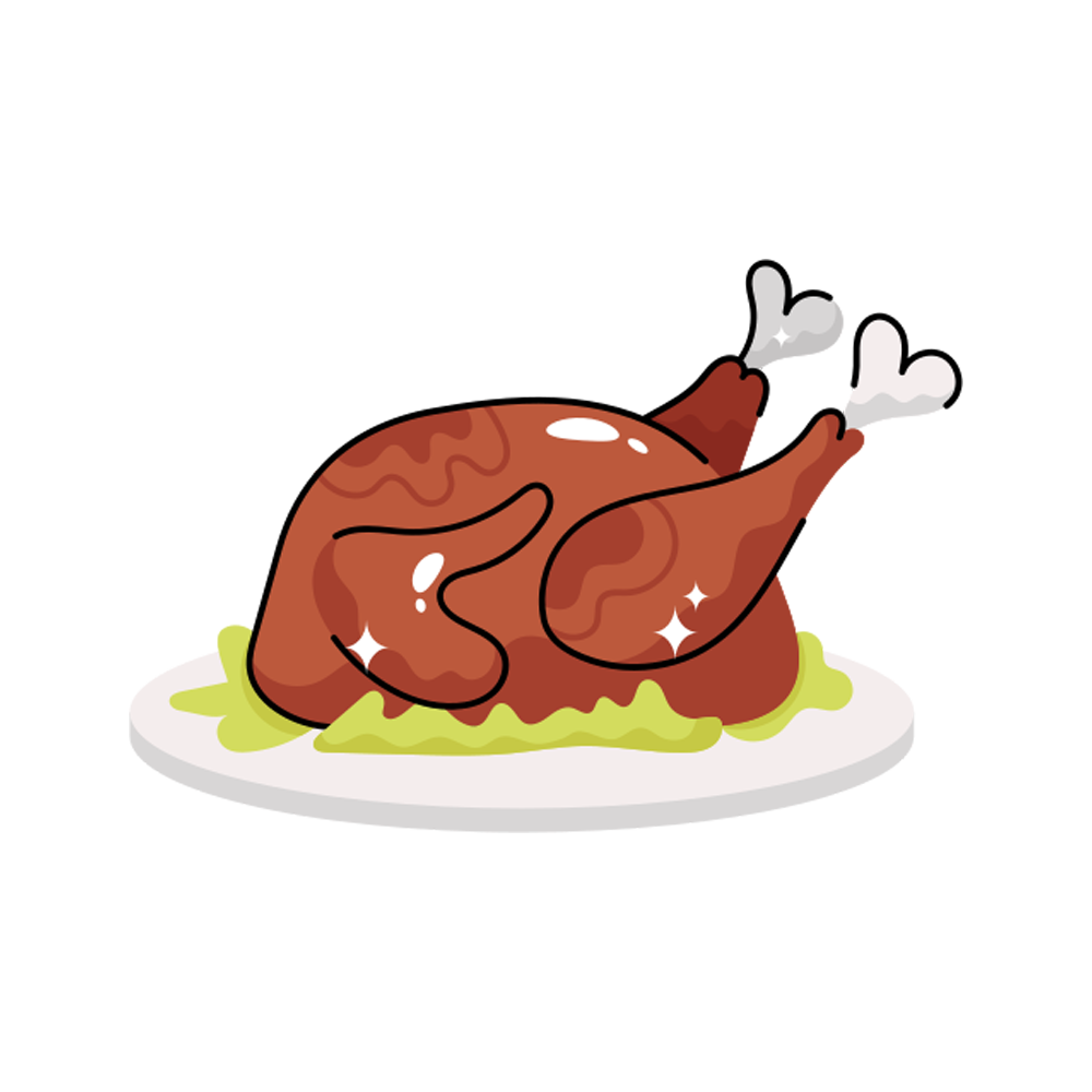 Chicken Leg Free Sticker Transparent Clipart