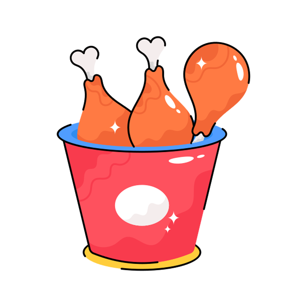Chicken Leg Free Sticker Transparent Gallery