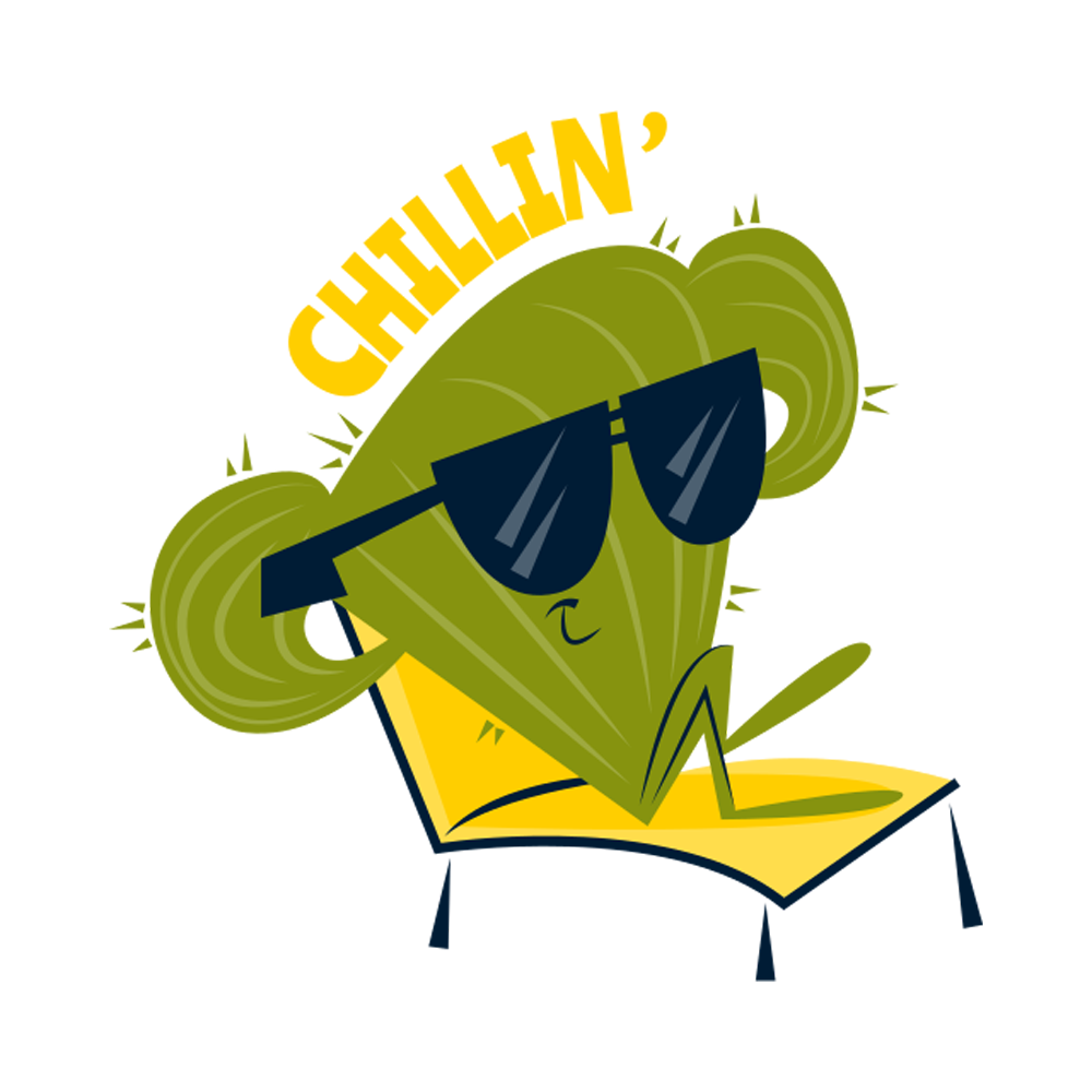 Chilling Free Sticker Transparent Image