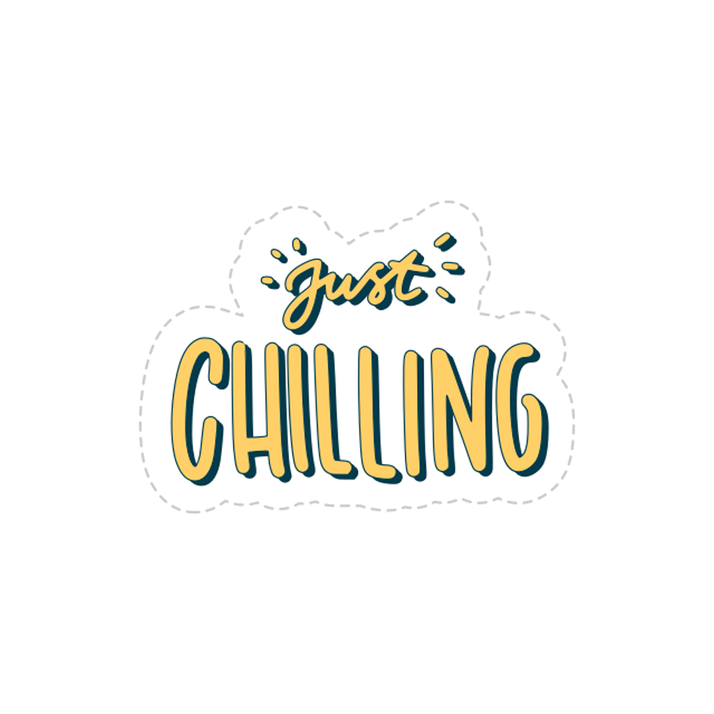 Chilling Free Sticker Transparent Photo