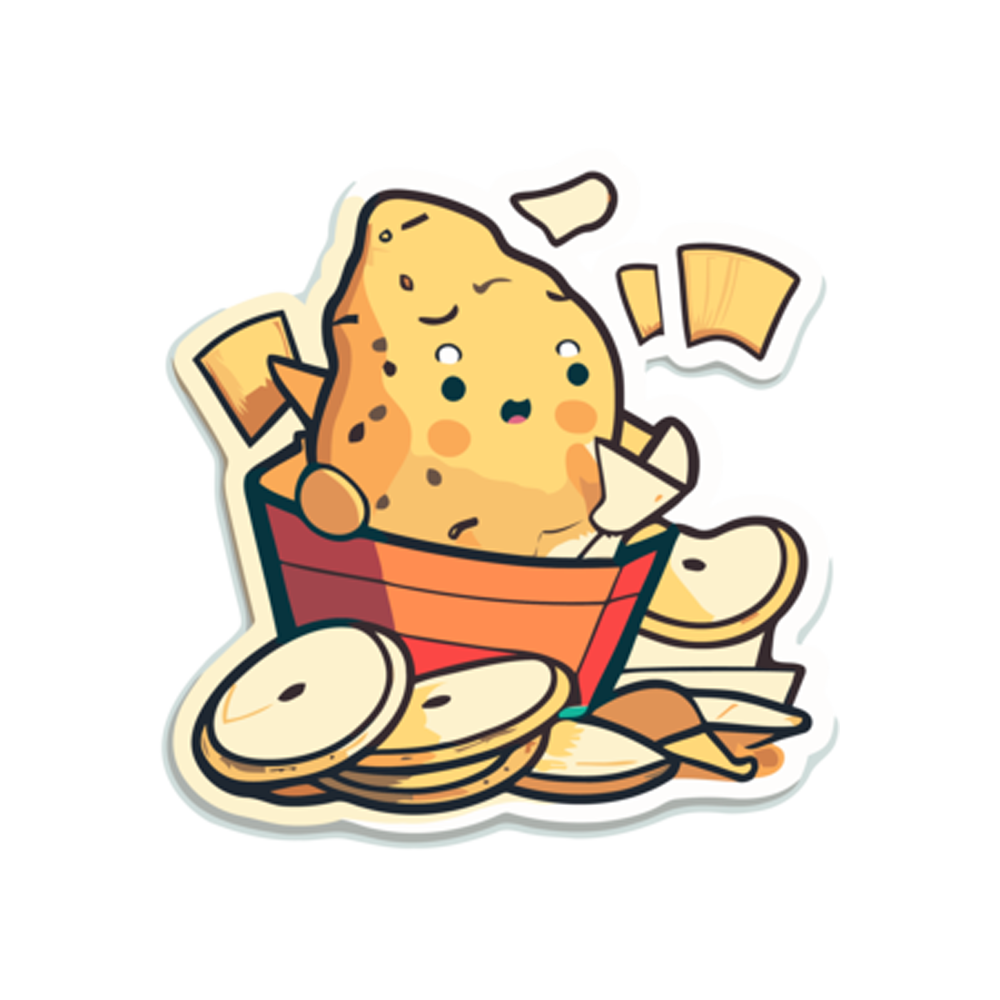 Chips Free Sticker Transparent Clipart