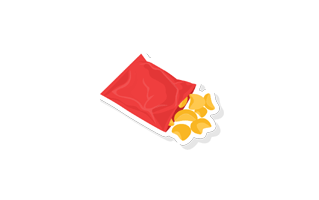Chips Free Sticker PNG
