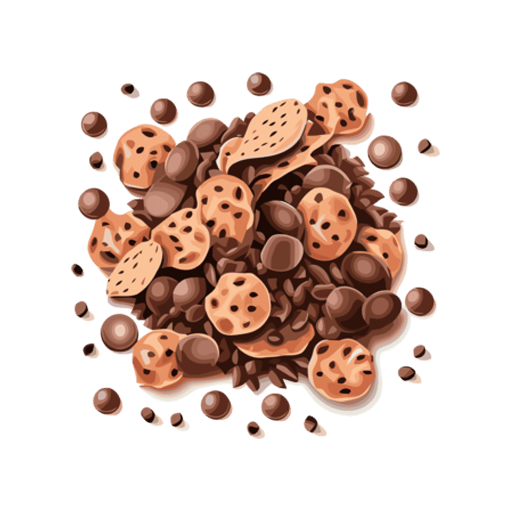 Choco Chip Free Sticker Transparent Clipart