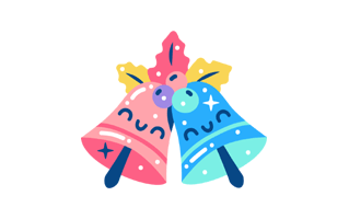 Christmas Bell Free Sticker PNG