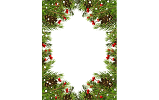 Christmas Border Frame PNG