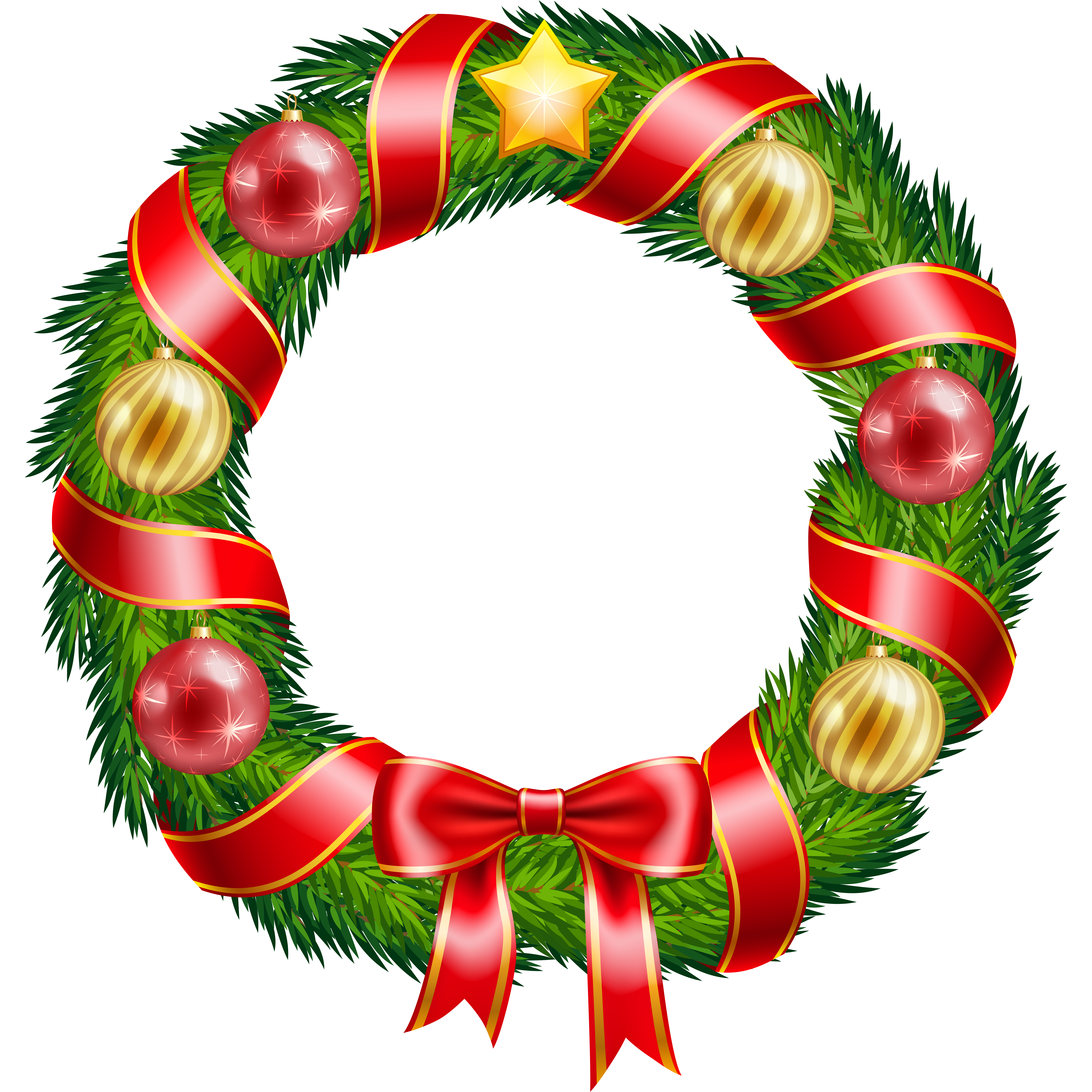 Christmas Wreath Transparent Logo