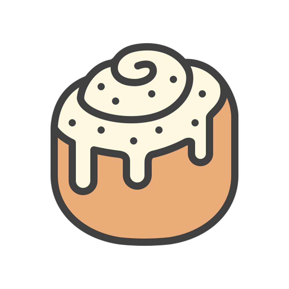 Cinnamon Roll Free Sticker Transparent Clipart