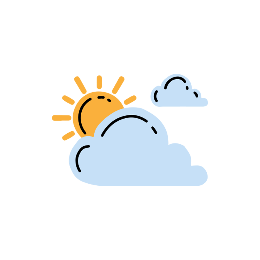 Cloudy Sticker Transparent Image