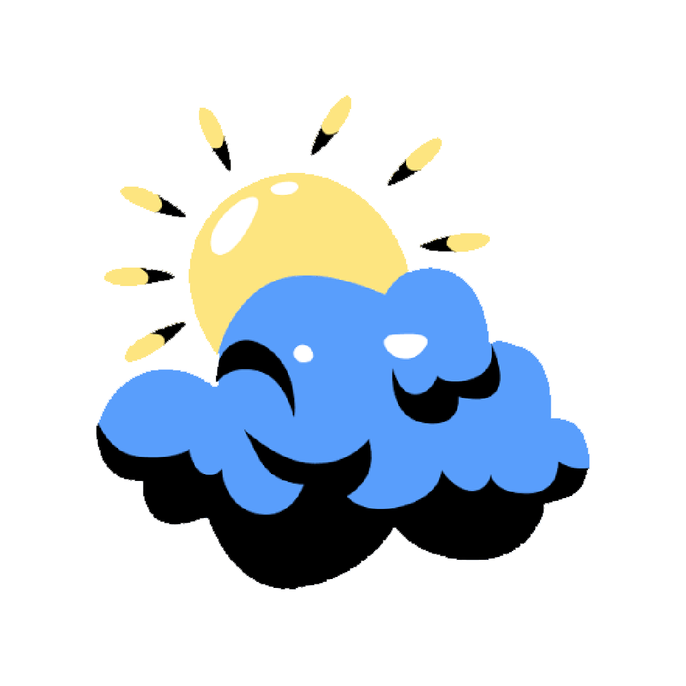 Cloudy Sticker Transparent Clipart
