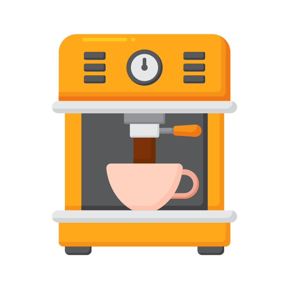 Coffee Machine Free Sticker Transparent Image