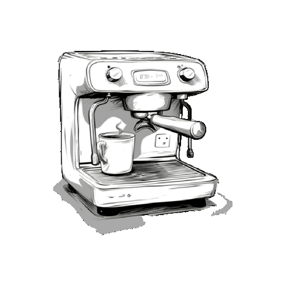 Coffee Machine Free Sticker Transparent Picture
