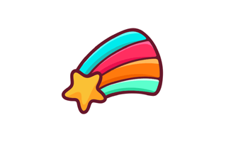 Comet Free Sticker