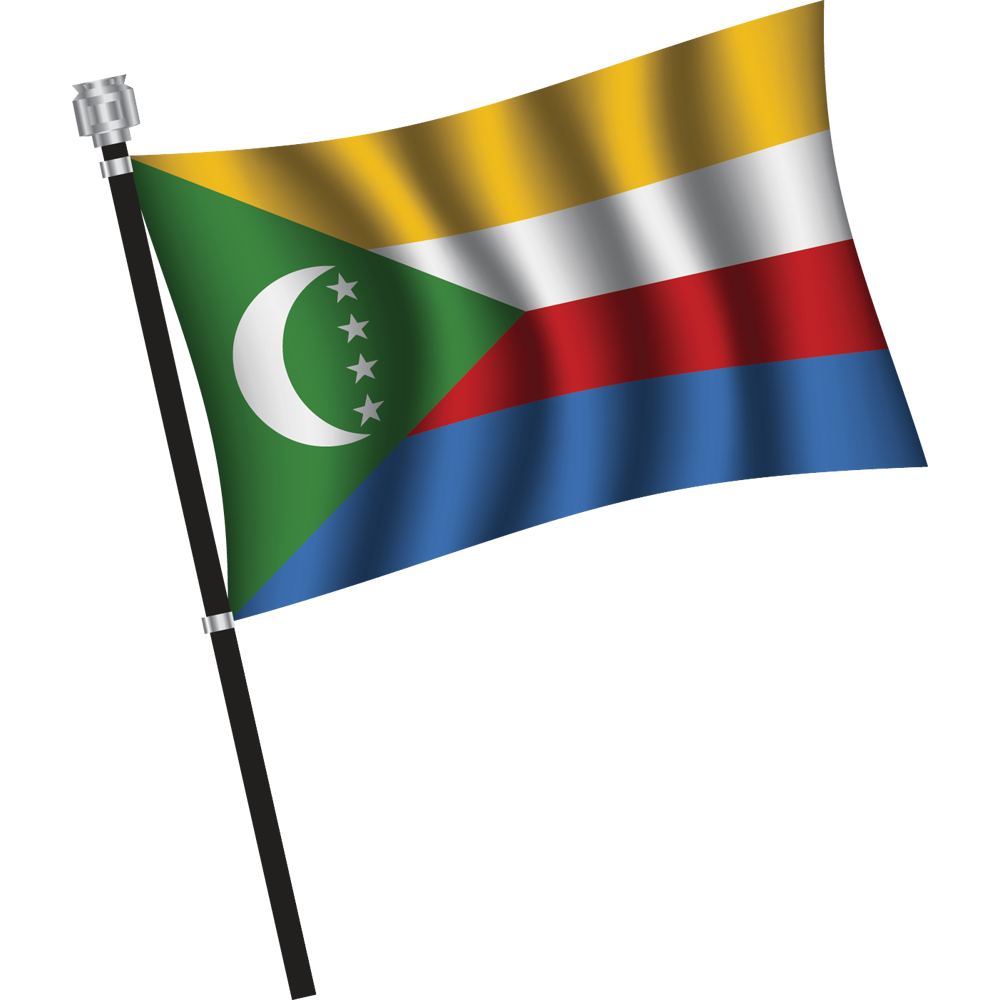 Comoros Flag Transparent Image