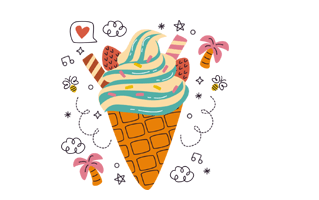 Cone Free Sticker PNG