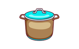 Cooking Pot Free Sticker PNG