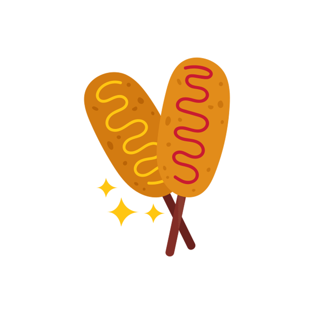 Corn Dog Free Sticker Transparent Photo