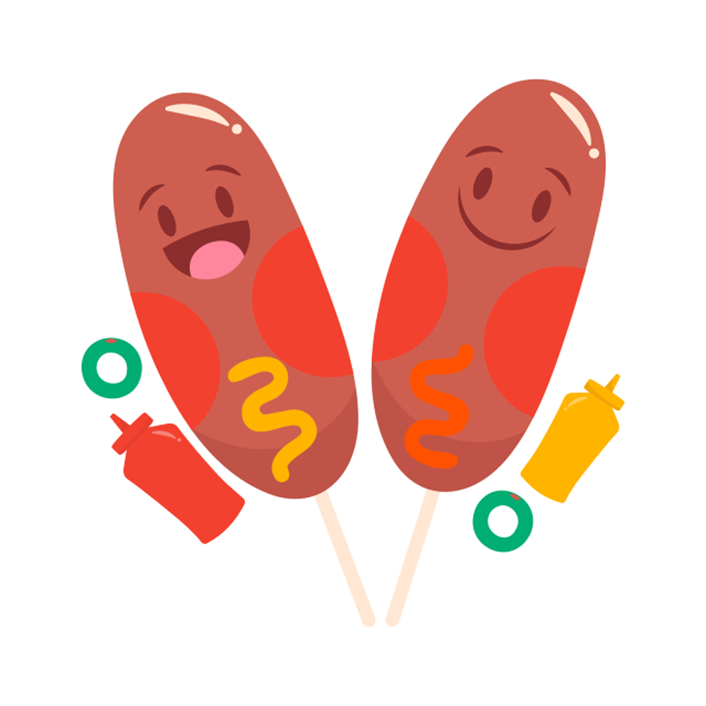 Corn Dog Free Sticker Transparent Gallery