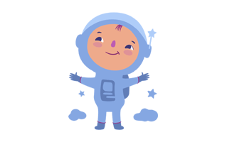 Cosmonaut Free Sticker PNG
