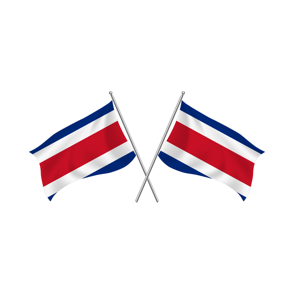 Costa Rica Flag Transparent Picture