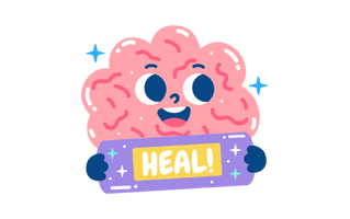 Creative Brain Sticker PNG