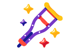 Crutch Sticker PNG
