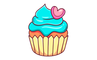 Cupcake Free Sticker