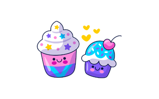 Cupcakes Sticker PNG