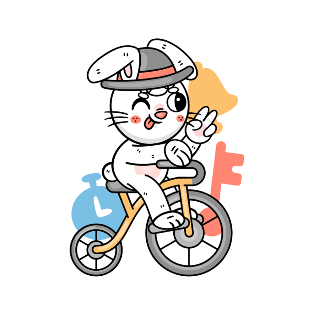 Cyclist Sticker Photo Transparent Image