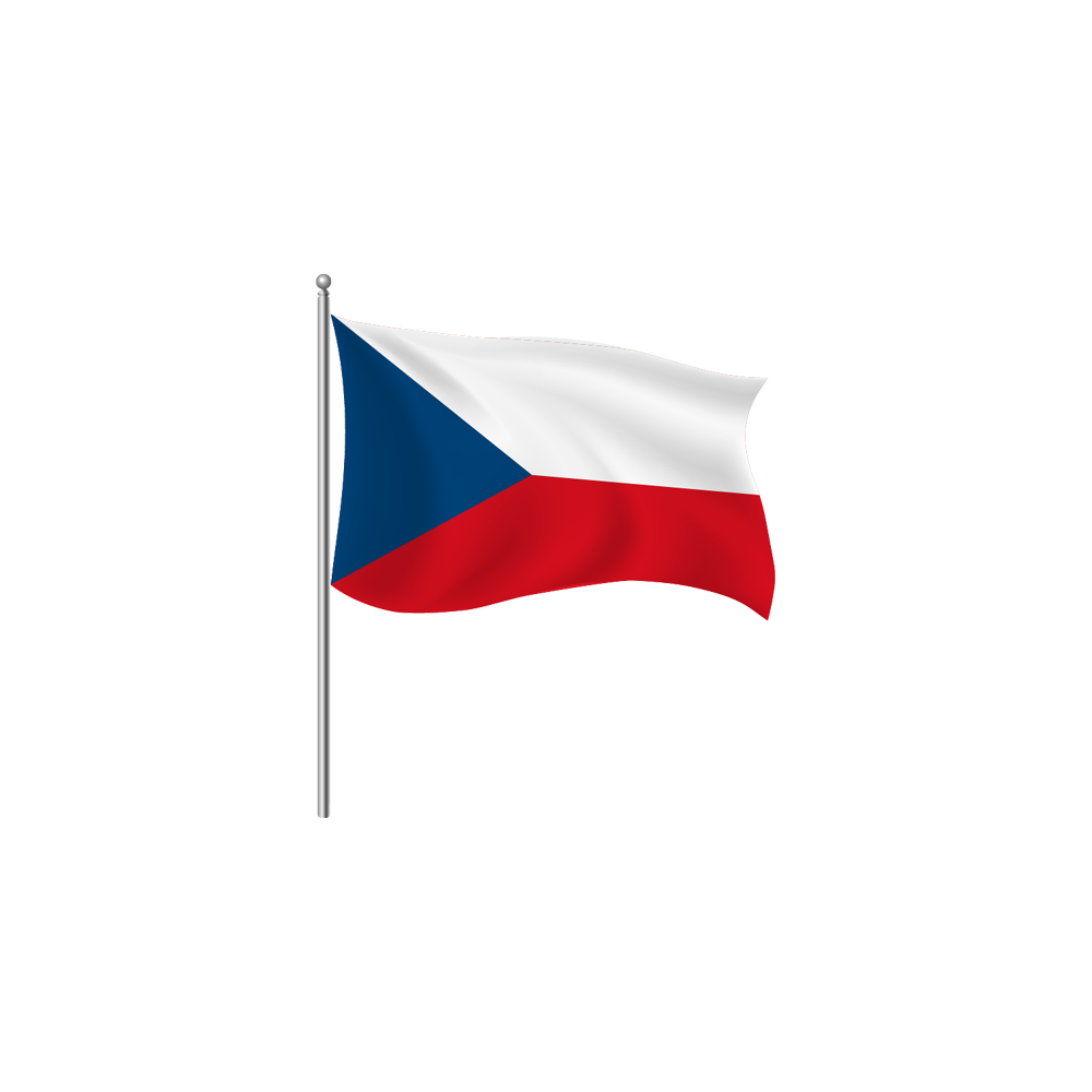 Czech Republic FlagTransparent Image