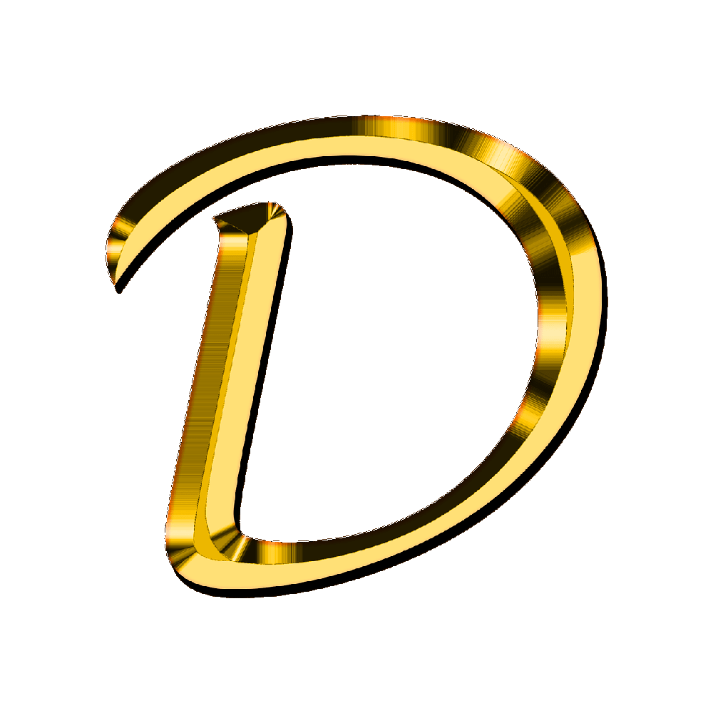 D Alphabet Transparent Photo