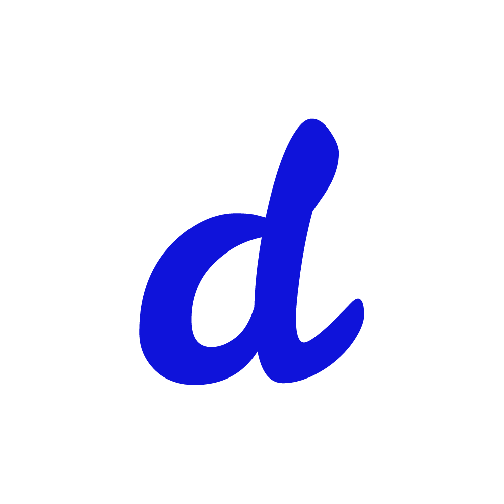 D Alphabet Blue Transparent Image