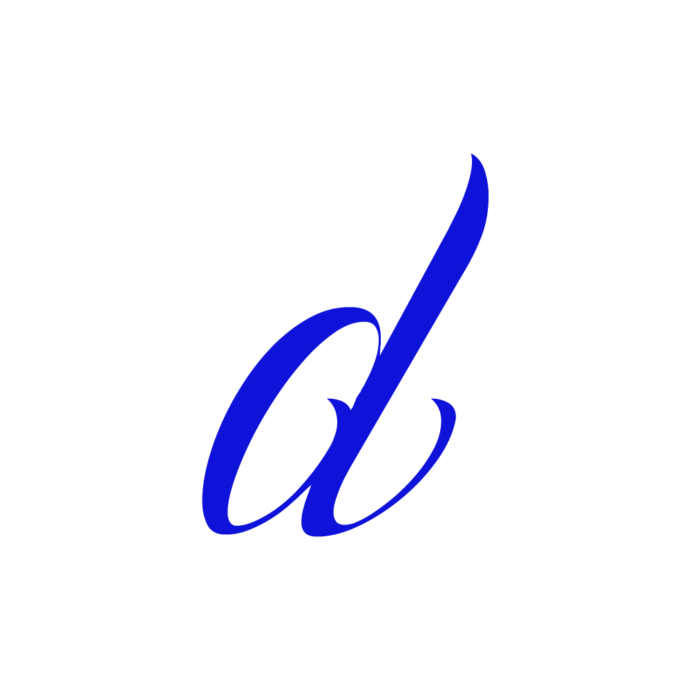 D Alphabet Blue Transparent Picture