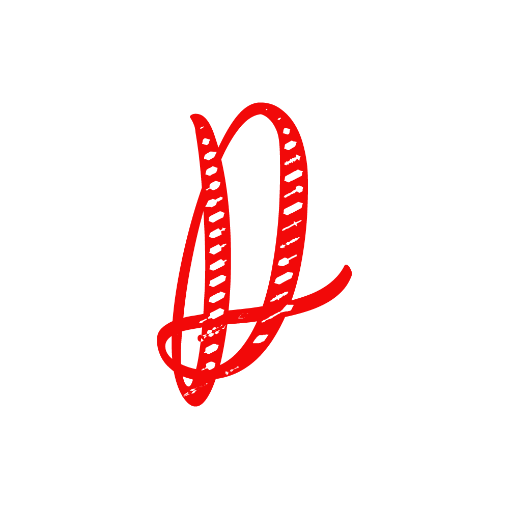 D Alphabet Red Transparent Clipart