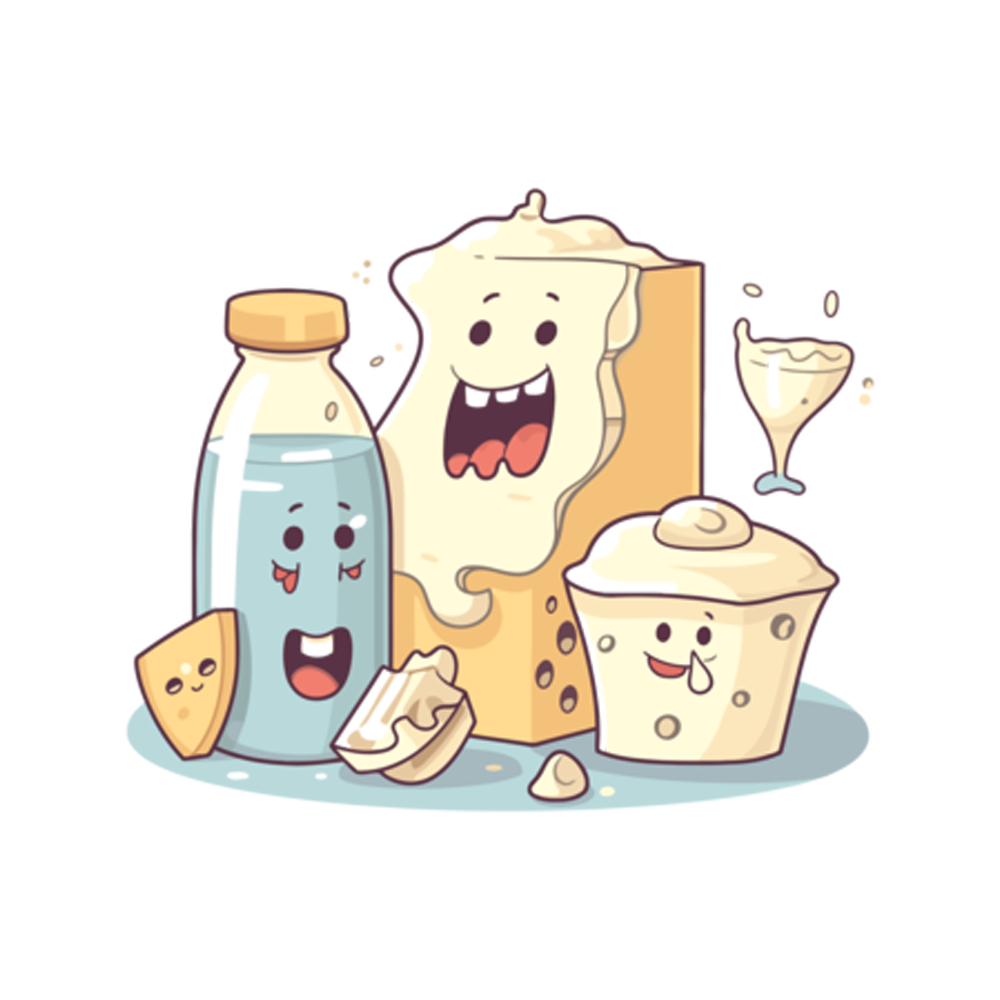 Dairy Sticker Transparent Image