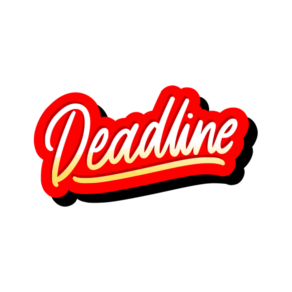 Deadline Free Sticker Transparent Photo