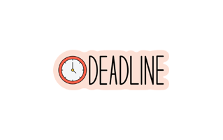 Deadline Free Sticker PNG