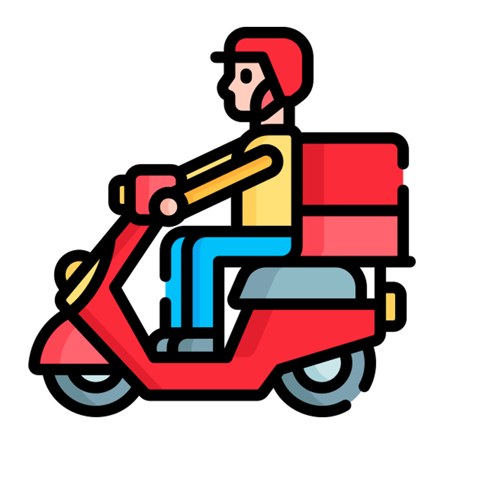 Delivery Bike Free Sticker Transparent Clipart