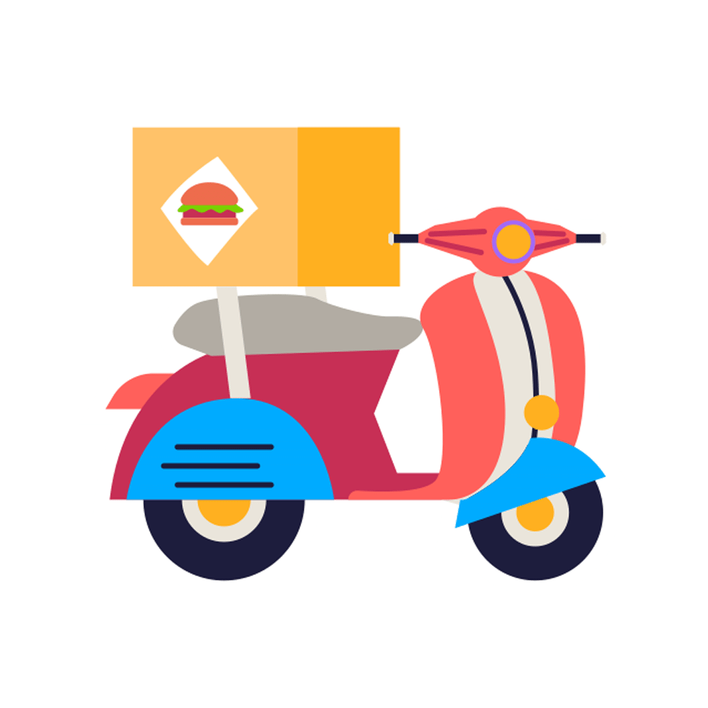 Delivery Bike Free Sticker Transparent Gallery