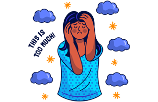 Depressed Sticker PNG