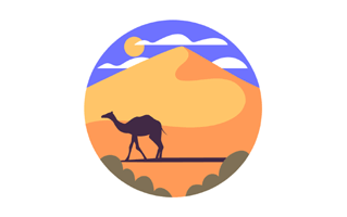 Desert Free Sticker PNG