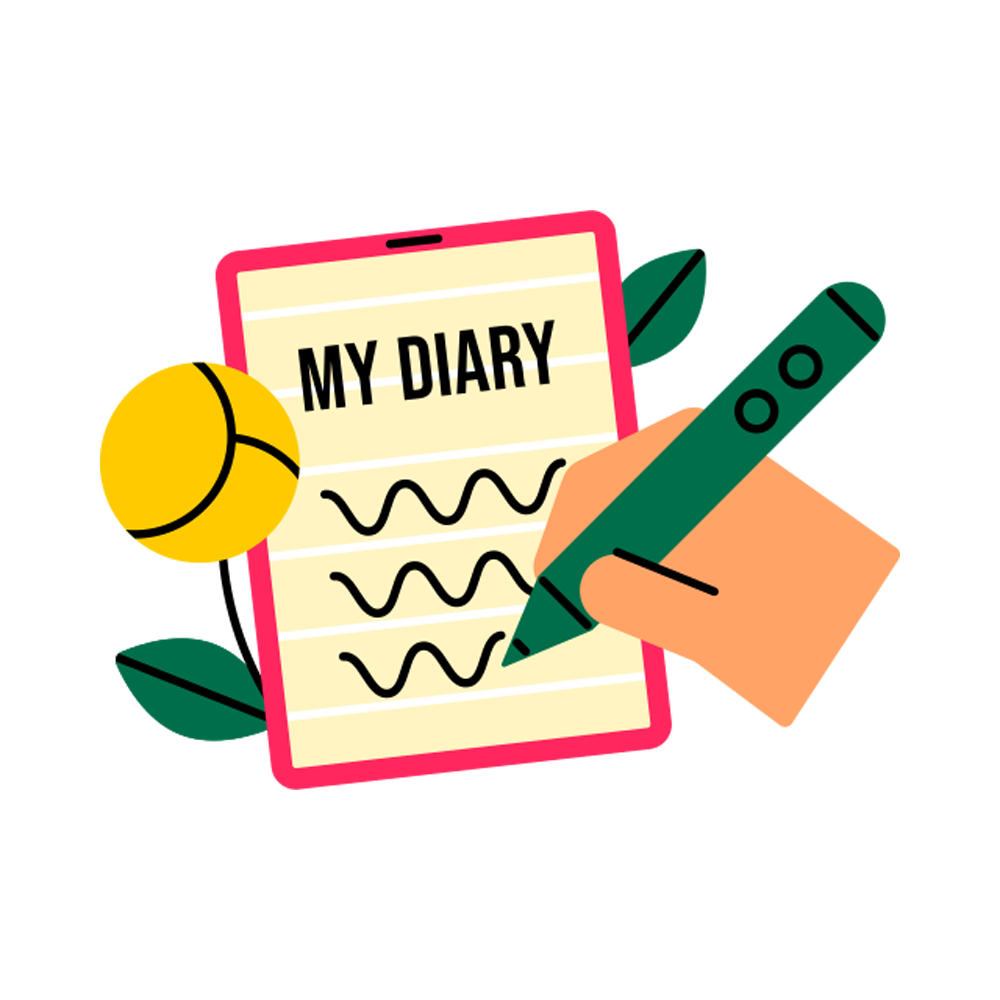 Diary Free Sticker Transparent Gallery