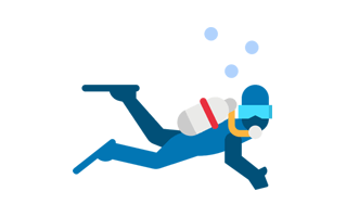 Diver Free Sticker PNG