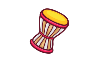 Djembe Free Sticker PNG