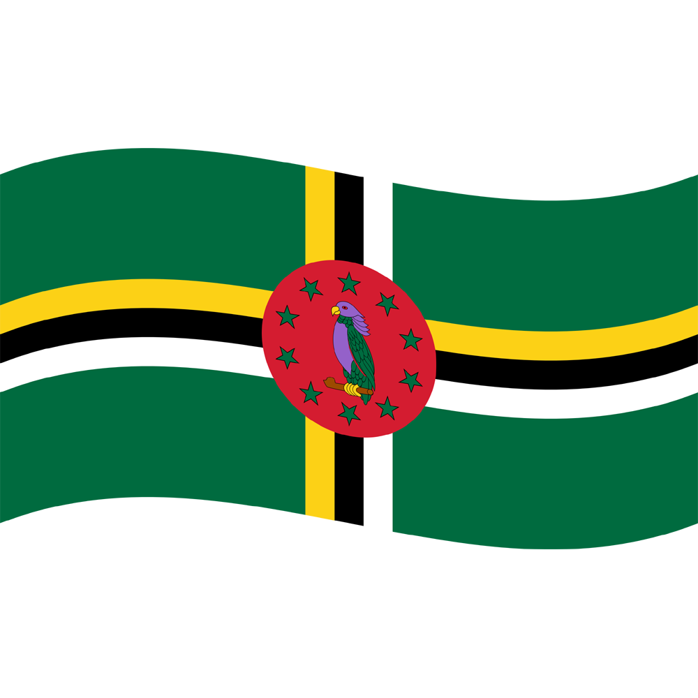 Dominica Flag Transparent Clipart