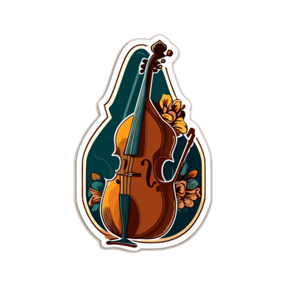 Double Bass Sticker Photo Transparent Photo