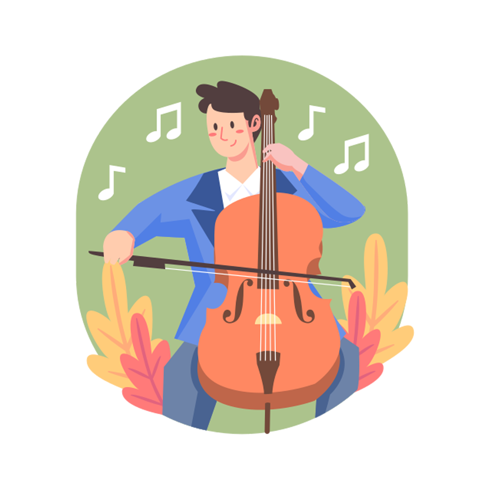 Double Bass Sticker Photo Transparent Picture