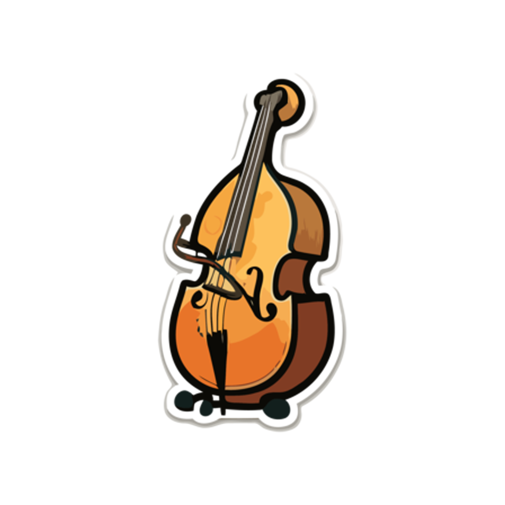 Double Bass Sticker Photo Transparent Gallery