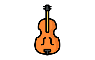 Double Bass Sticker